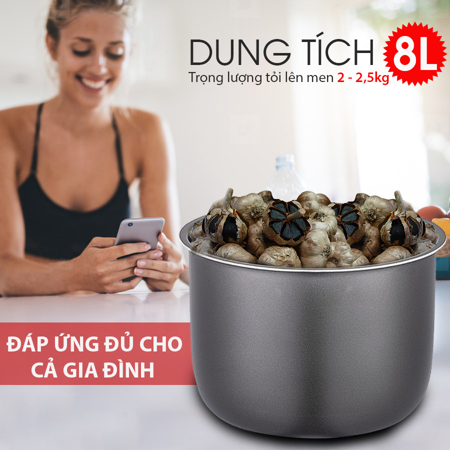 Máy làm tỏi đen FUKI FK-920 loại 8L (đỏ mận)